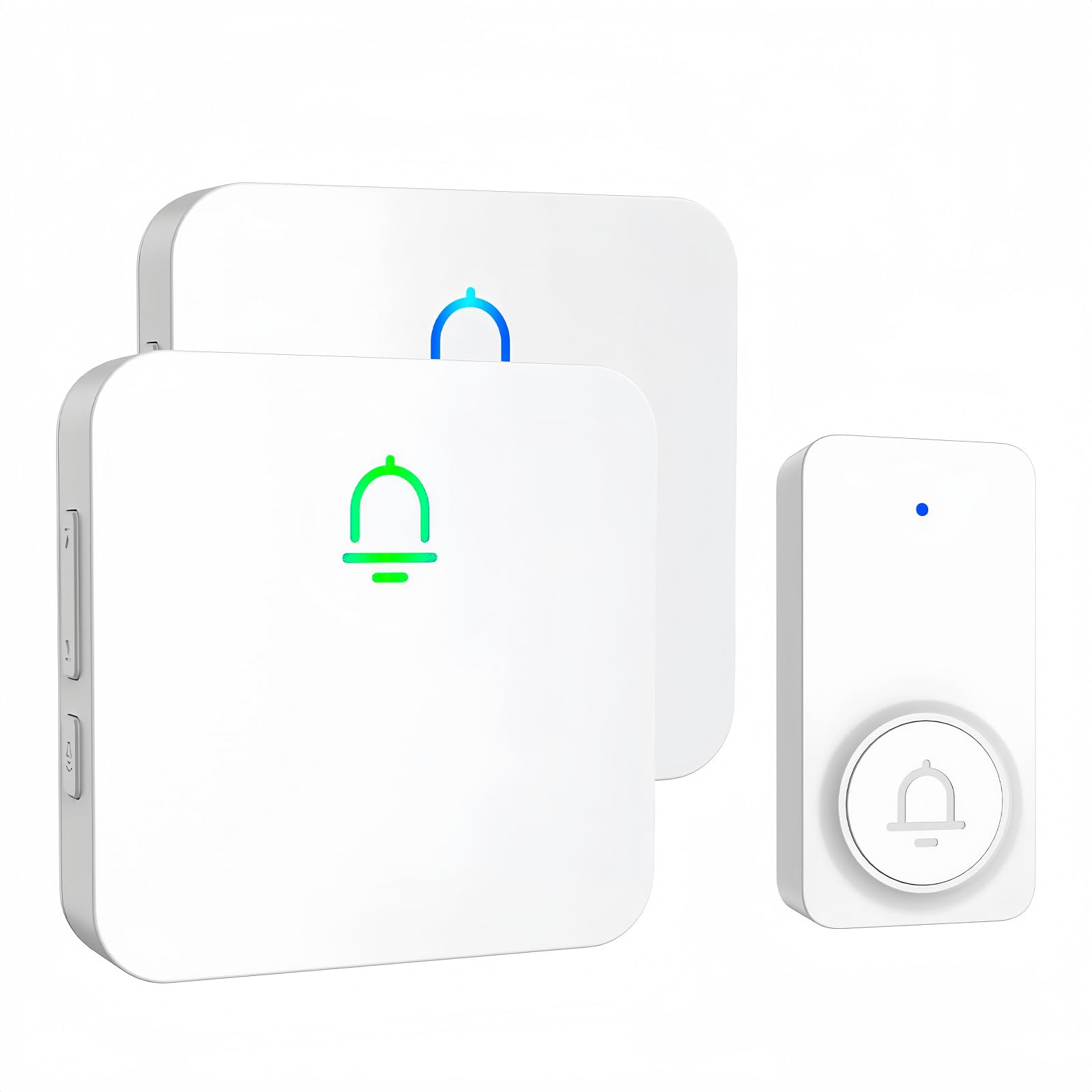 ( similar) Wireless Doorbells for Home with Push Buttons, Waterproof Door Chime at Over 1300 Feet,Door Bell Ringer Wireless,With a Maximum Volume of 120 dB, Adjustable Volume and LED Flash White