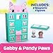 Tile Town Gabby’s Dollhouse 35-Piece Magnetic Tile Playset, Interactive STEM Magnetic Tiles Toys, Includes Gabby & Pandy Paws Figures, Action Tiles