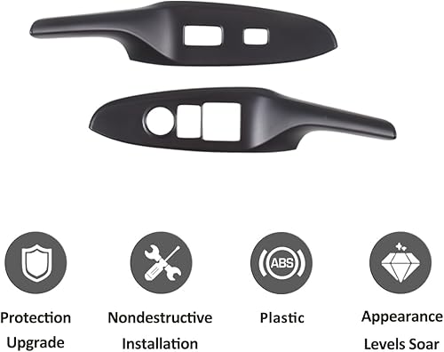 Miniatura 7 de Decoración de botón elevador de ventana de puerta de automóvil para Mazda MX-5 ND 2015-2023 Interruptor de elevación de ventana, cubierta de panel,