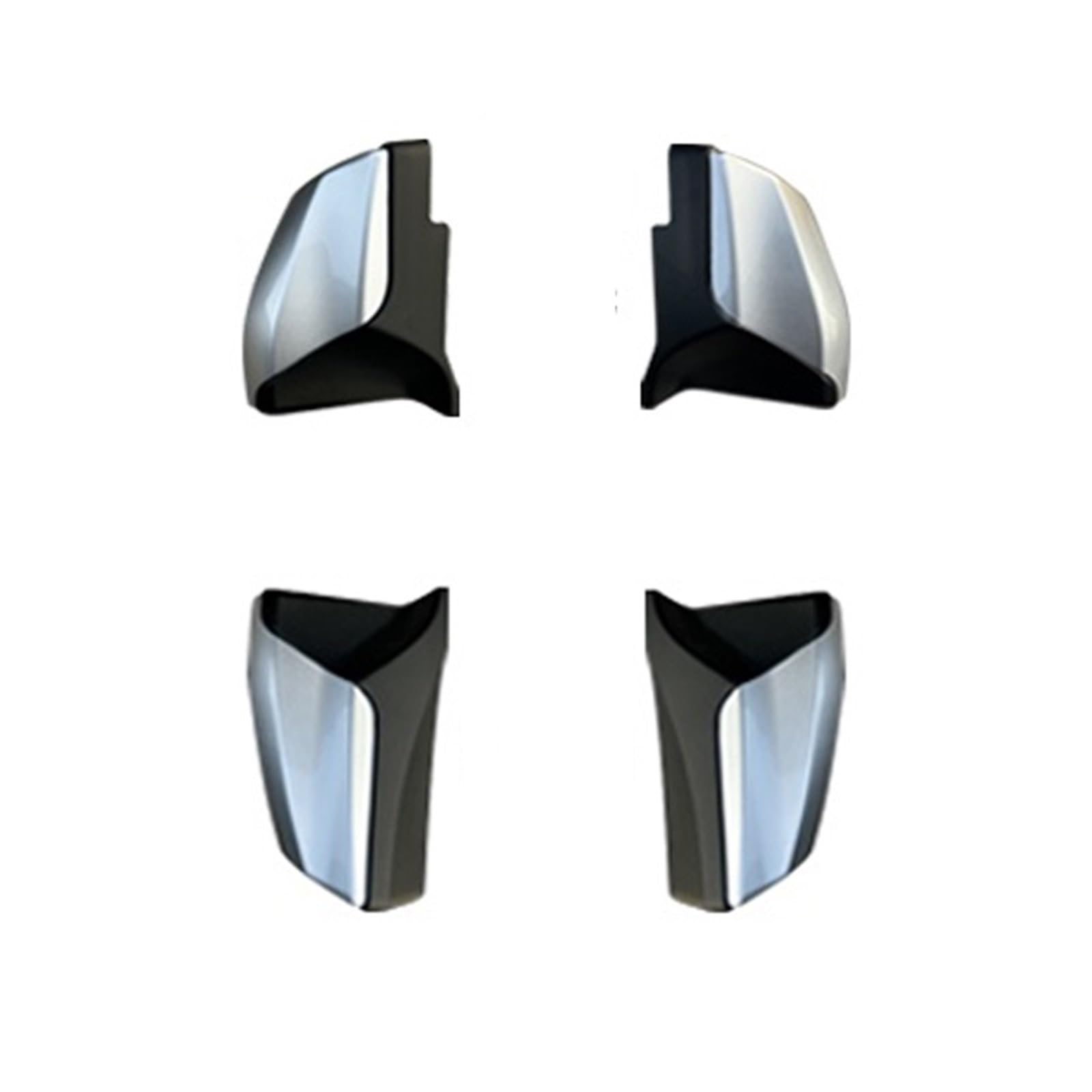 Tapa de estribo lateral para puerta de coche, compatible con ISUZU D-MAX D MAX RG 2021-2024, accesorios para estribos. escalera techo coche(Silver Front Left)