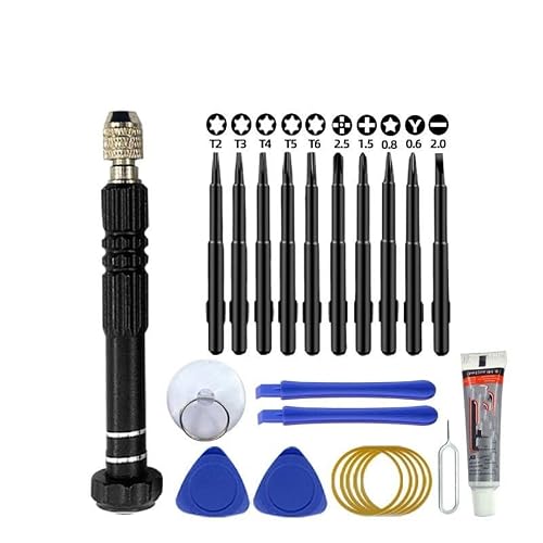 Mpaikjub 10 In 1 Black Set Home Repair Toolkit Repair Tool Screwdriver Disassembly Set, Small Pentagon