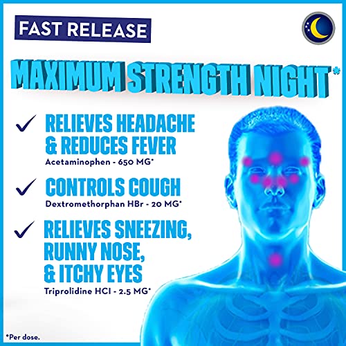 Mucinex Maximum Strength Fast-Max Caplets, Cold & Flu Multi Symptom Relief Caplets, 40 Count #TOP3