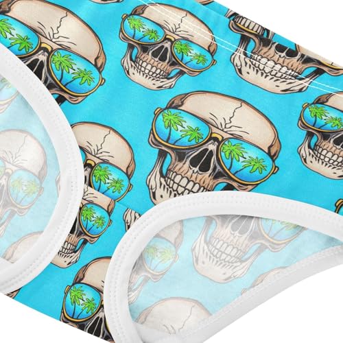 Joisal Cool Skulls Tree Blue Toddlers Underwear Floral 2t Cotton Panties Little Girl Fancy Briefs Kids Undies4