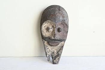 アフリカドゴン族 フェティーシュ 呪物  民藝  民族  プリミティブアート アフリカ マリ共和国 ドゴン族 マスク 仮面 No.406 木彫り