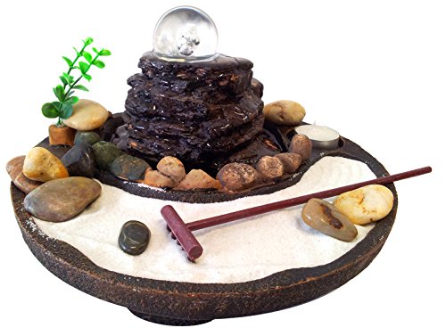 Agorà Import Fuente Feng Shui con jardín Zen
