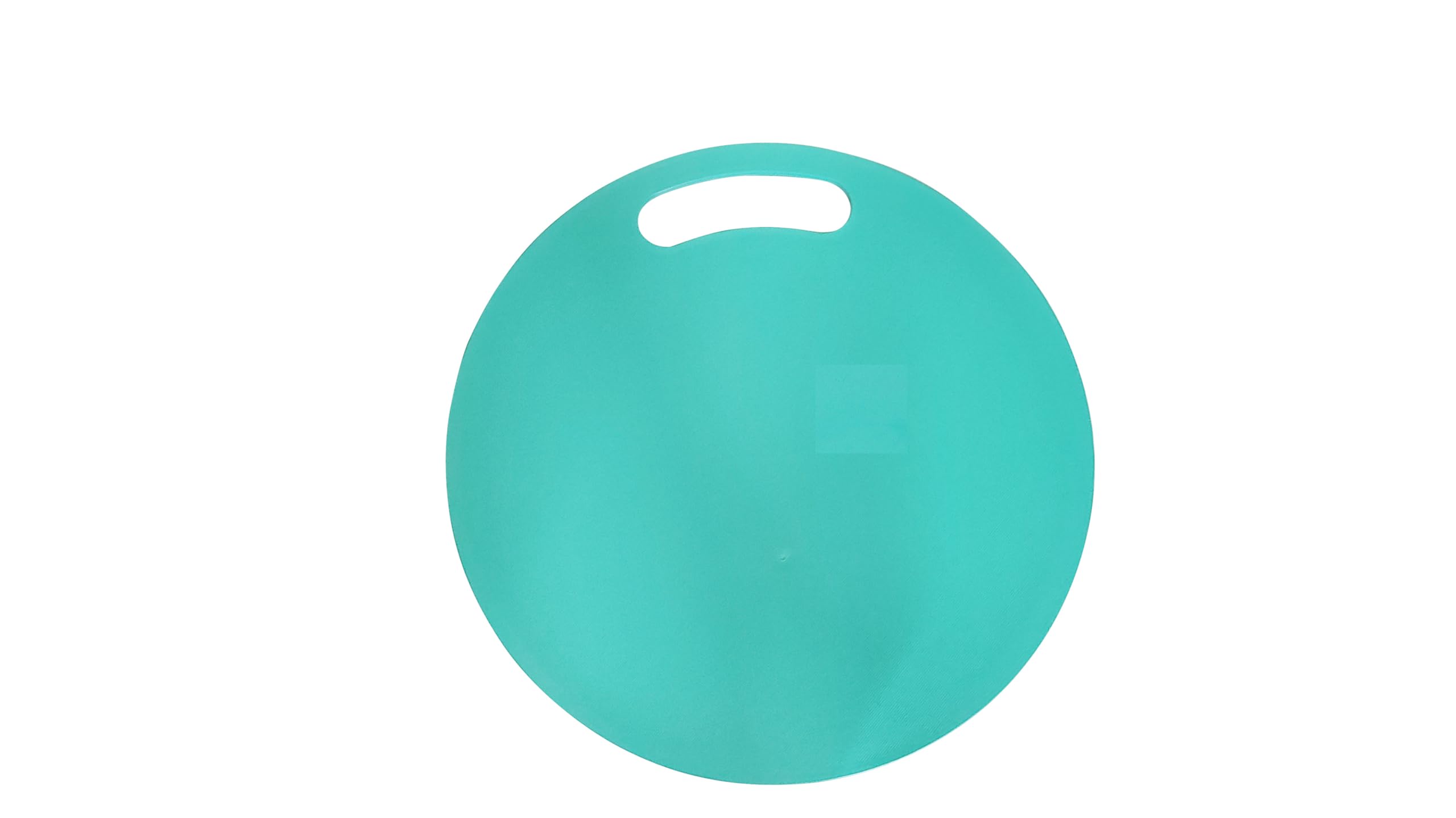 HomeWiz Plastic Cutting Chopping Board with Handle for Vegetable, Fruits, Cheese, Premium-Grade Plastic, 100% Food Safe, BPA-Free, Dishwasher Safe, Microwave Safe, Anti Bacterial Teal Green Round