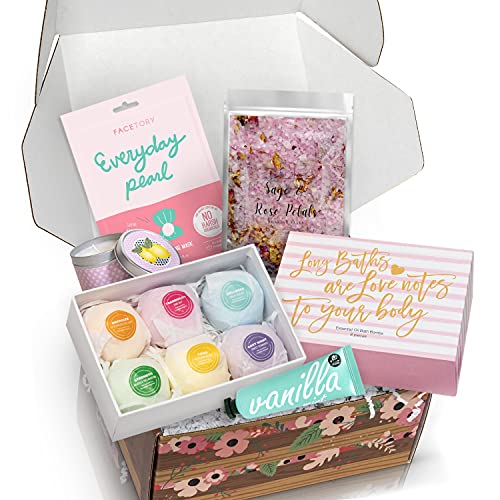 Luxury Spa Gift Baskets for Women - Pamper Her with a Spa Day Kit for Women, WOW Her with a Spa Set for Women Gift or Treat Yourself to our Spa Gift Basket/Self Care Gift Basket Spa Kit Bath Set