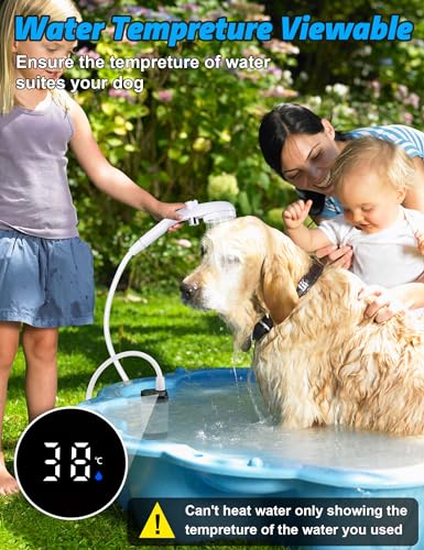 Ducha portátil innhom para camping con bomba recargable de 6000mAh y pantalla LED, impermeable IPX7 con 2 modos de spray para uso exterior miniatura 2