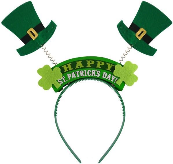 St Patricks' Day Top Hat Style Head Boppers, Green