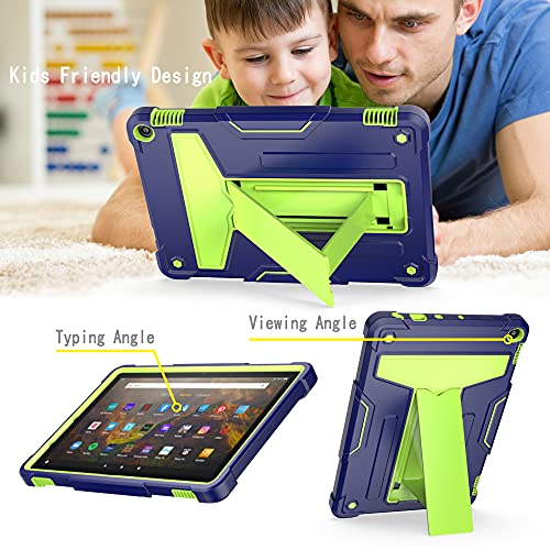 Coque Kindle Fire HD 10 robuste antichoc compatible tablette Fire HD 10 Plus 2021 support