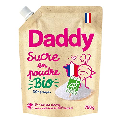 DADDY - Bio Sucre En Poudre Doypack 750G - ( Lot De 4 )
