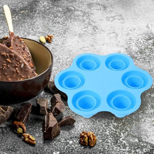 Molde de silicona para helado con diseño 6 conos miniatura 7