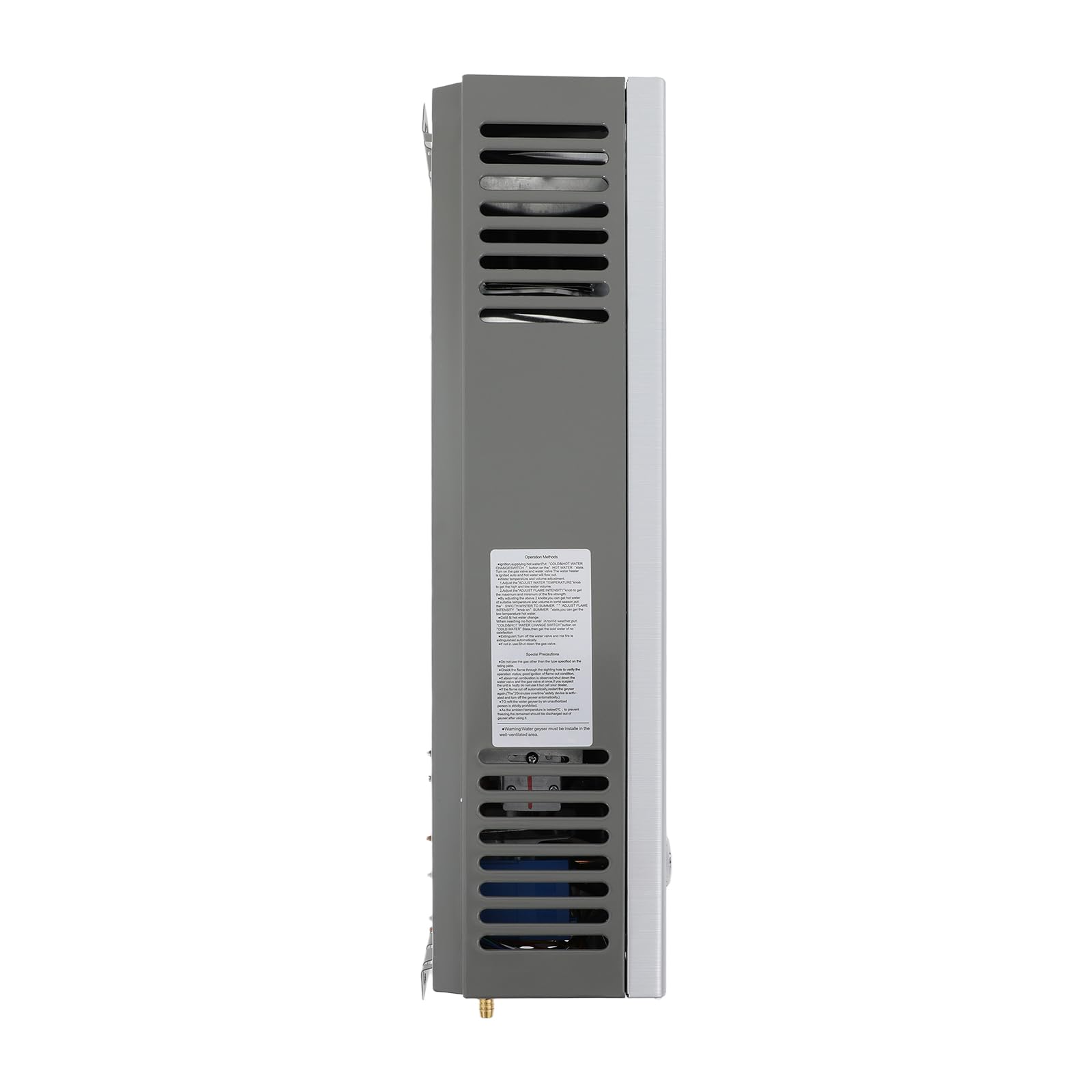 Chauffe-eau instantané au GPL 32KW, capacité 16L – Eau chaude immédiate avec pommeau de douche et tuyau – Chauffe-eau à gaz portable pour camping, caravane et jardin – Haute efficacité (≥80,8%