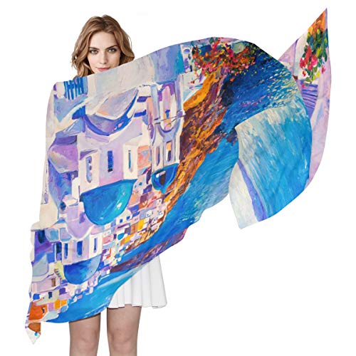 Bardic Women Lightweight Fashion Shawl - Large Soft Lady Scarf - 35.4x70.8 Inch4
