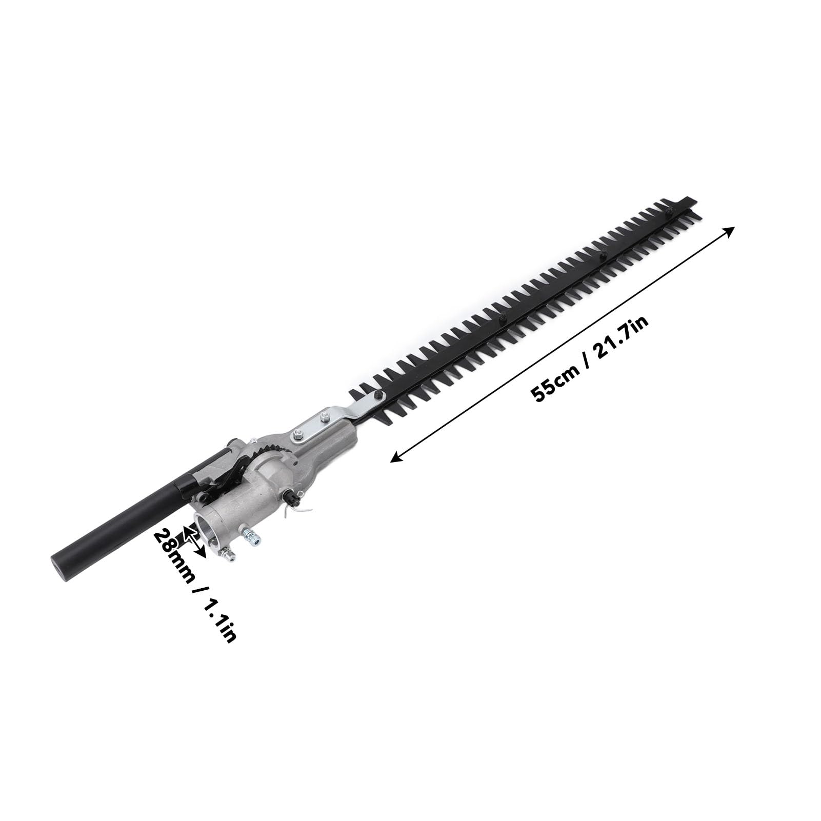 Alomejor Cabezal de cortasetos, cortador de acero al manganeso eficiente para cortasetos, accesorio de herramientas de jardín, piezas de repuesto (28 x 9 mm)