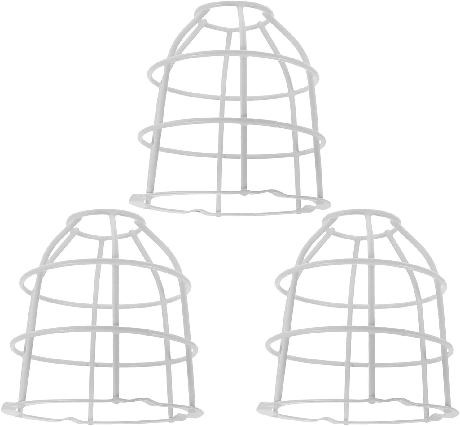 3pcs Iron Signal Lamp Wire Mesh Cage Protective Guard