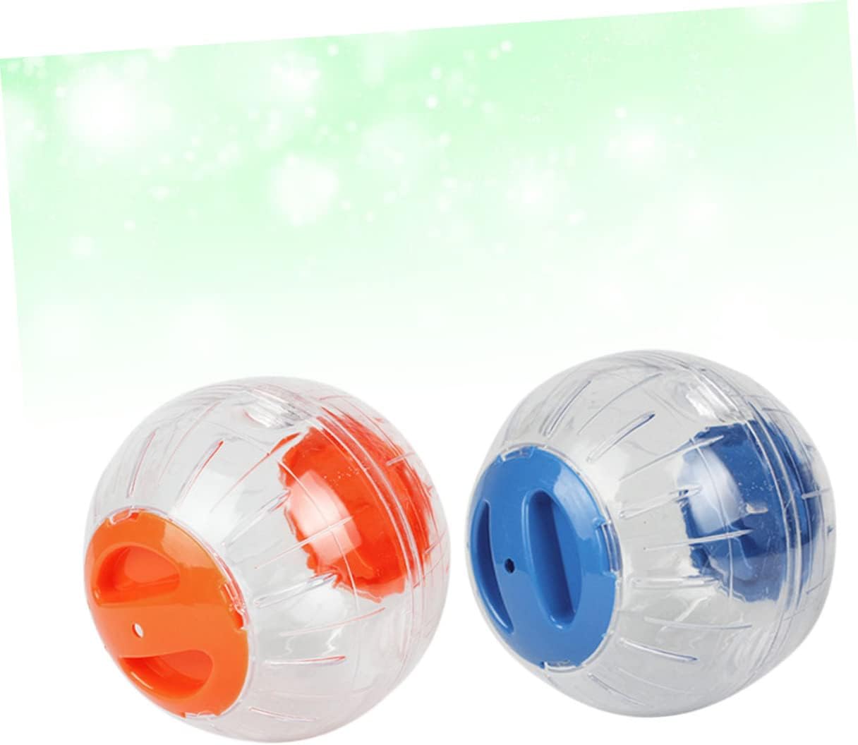 VANZACK 2pcs Hamster Interactive Crystal Playing Pet Running Toy for Hamsters and Animals Stimulates Activity and Curiosity Fun Exercise for Pets Random Color