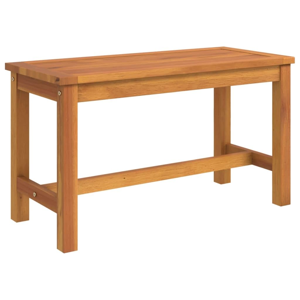 vidaXL Panca da Giardino 80x35x45 cm in Legno Massello di Acacia, Panca, panchina, Seduta da Giardino, Seduta, Panca da Esterno, Seduta per Esterni