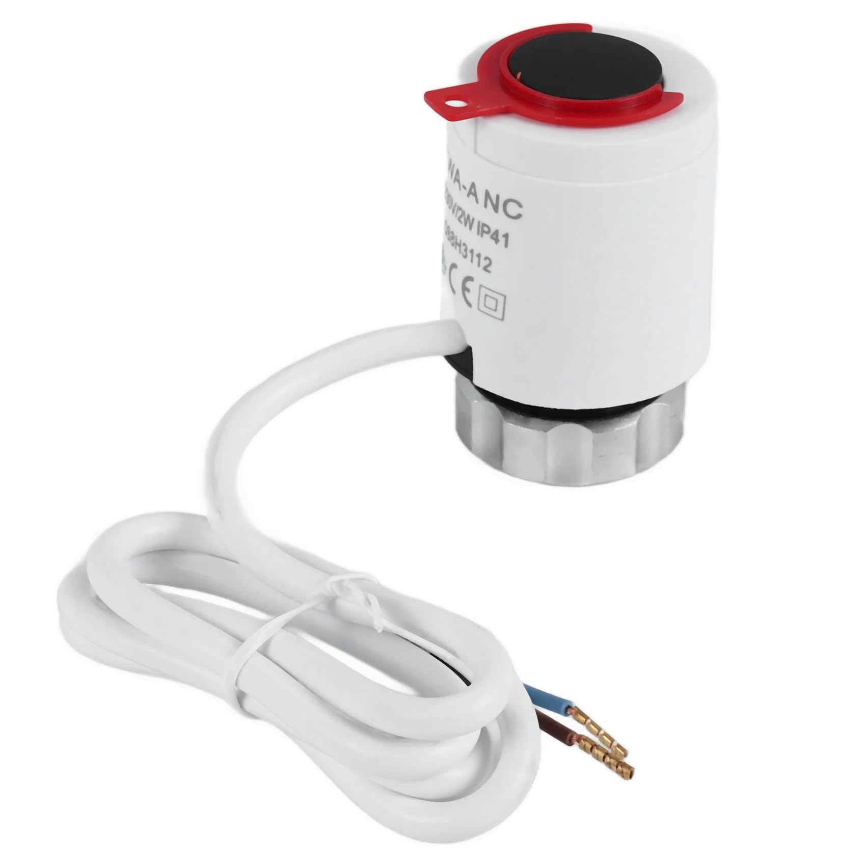 muqeu 230V Normally Closed NC M30x1.5mm Electric Thermal Actuator for Underfloor Heating TRV Thermostatic Radiator Valve