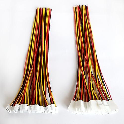 Set de 15 conectores JST XH 2.54mm 3 pines con cable 20cm miniatura 2