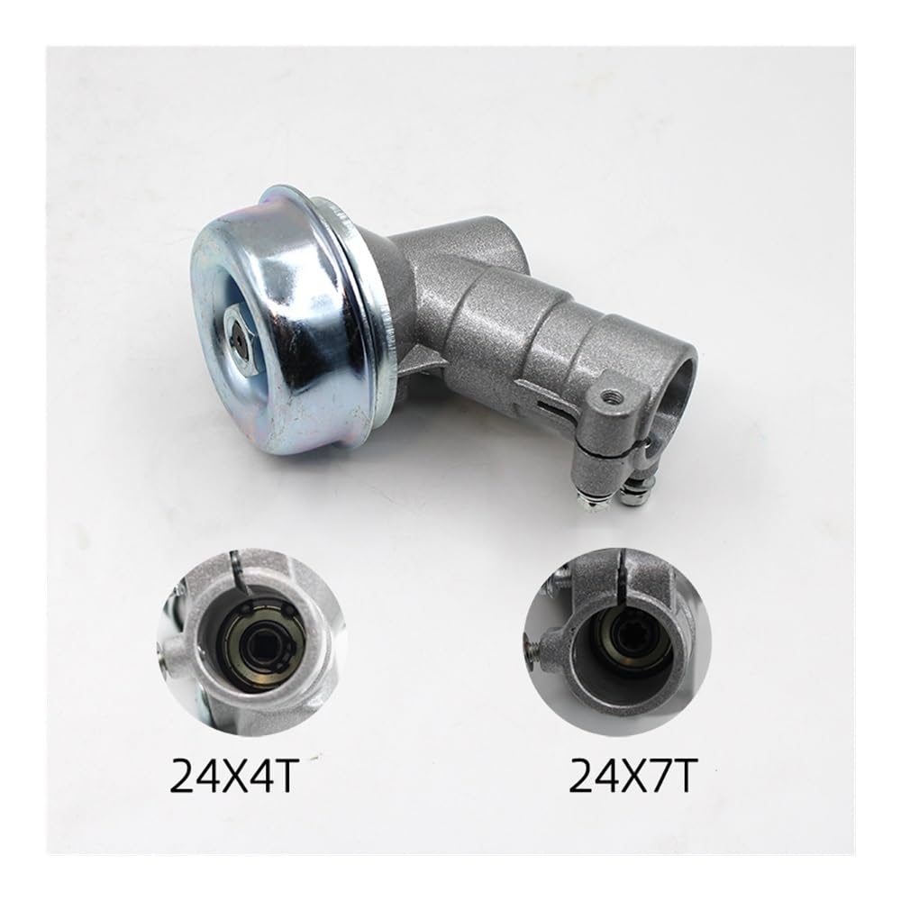 Cabezal de corte, caja de engranajes, eje de engranaje, estriado de 24 mm, 4 dientes, 7 dientes, apto for desbrozadora MARUYAMA, reductor, herramientas de jardín japonesas, cortacésped.(24mm 4T)