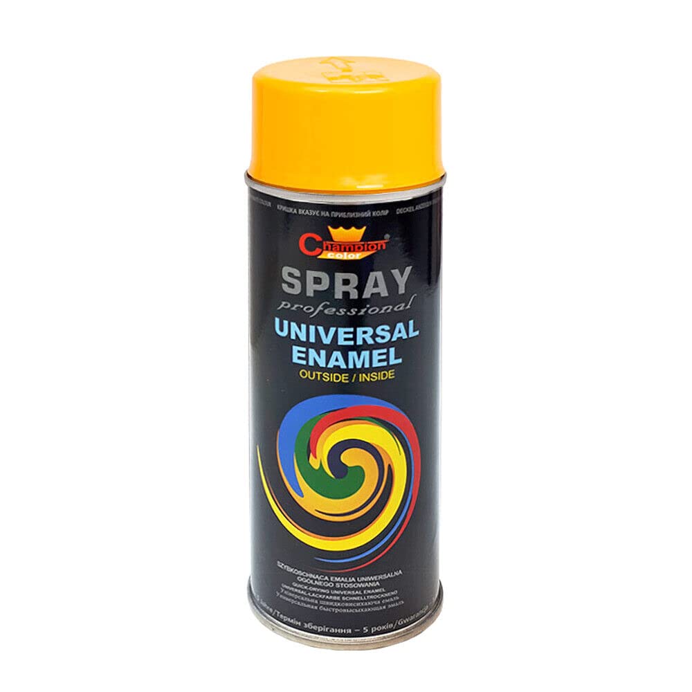 SolaDirect Spray Paint, Universal, Multi-Purpose, Fast Dry for DIY, Hobby, Crafts, Art, Wood, Metal, Ceramics - Signal Yellow (RAL 1003)
