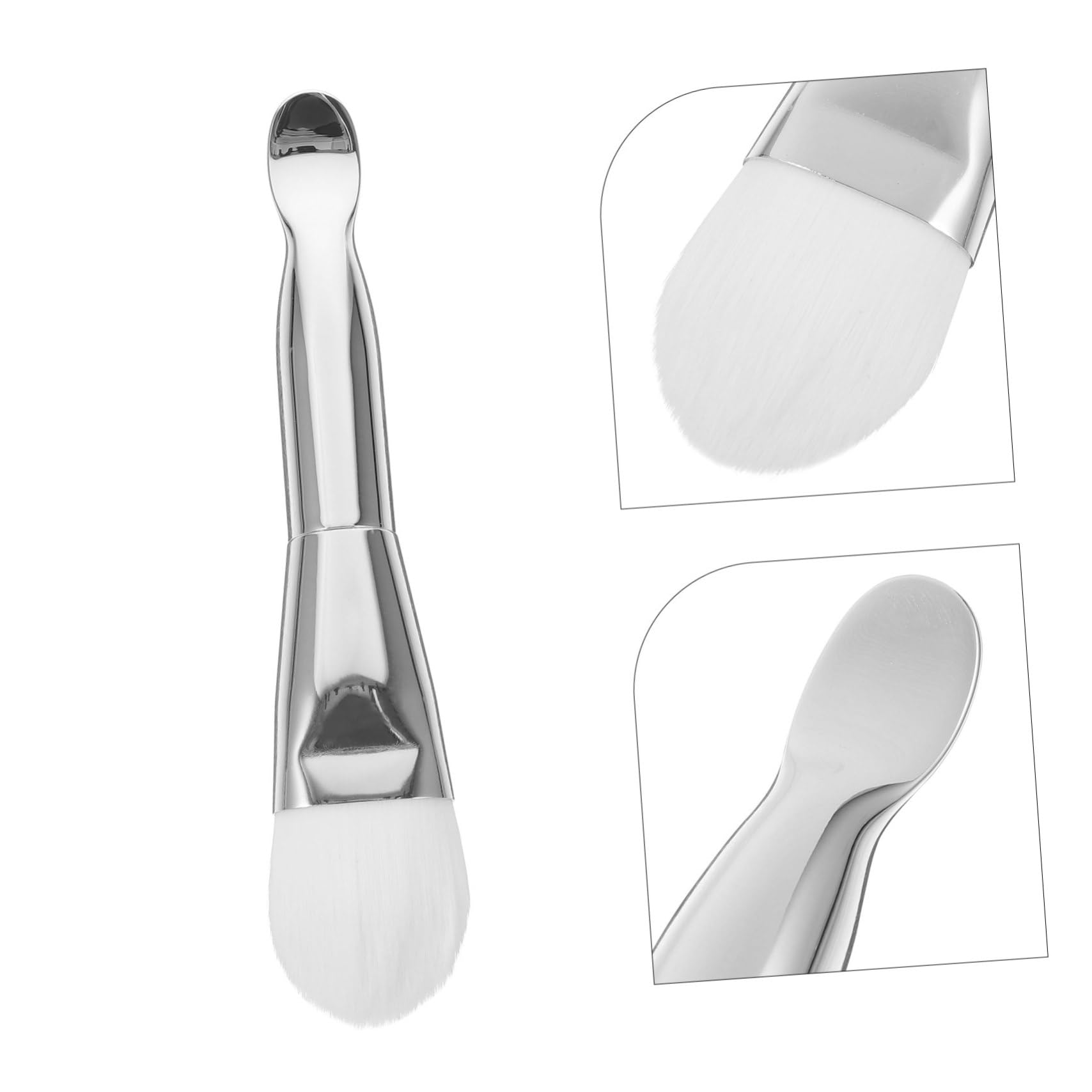 Beatifufu Facial Mask Brush Applicator Mask Applicator Brush for Women Cream Spoon Soft Hair Makeup Brush