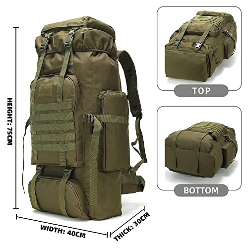 Mochila táctica King'sGuard 70L impermeable para camping miniatura 2