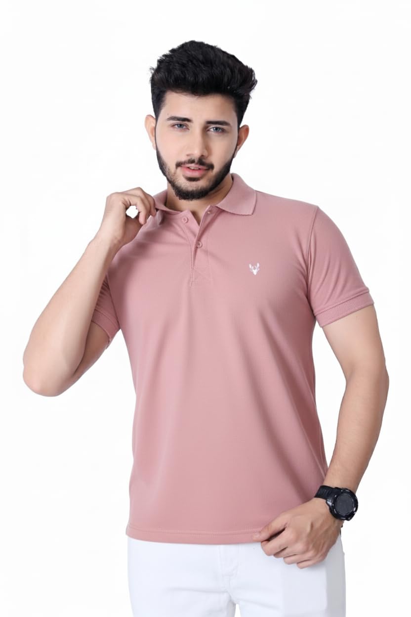 Men's Premium Polo T-Shirt | Classic Collar | Smooth Finish | Half Sleeve Casual Wear (XS to 3XL)