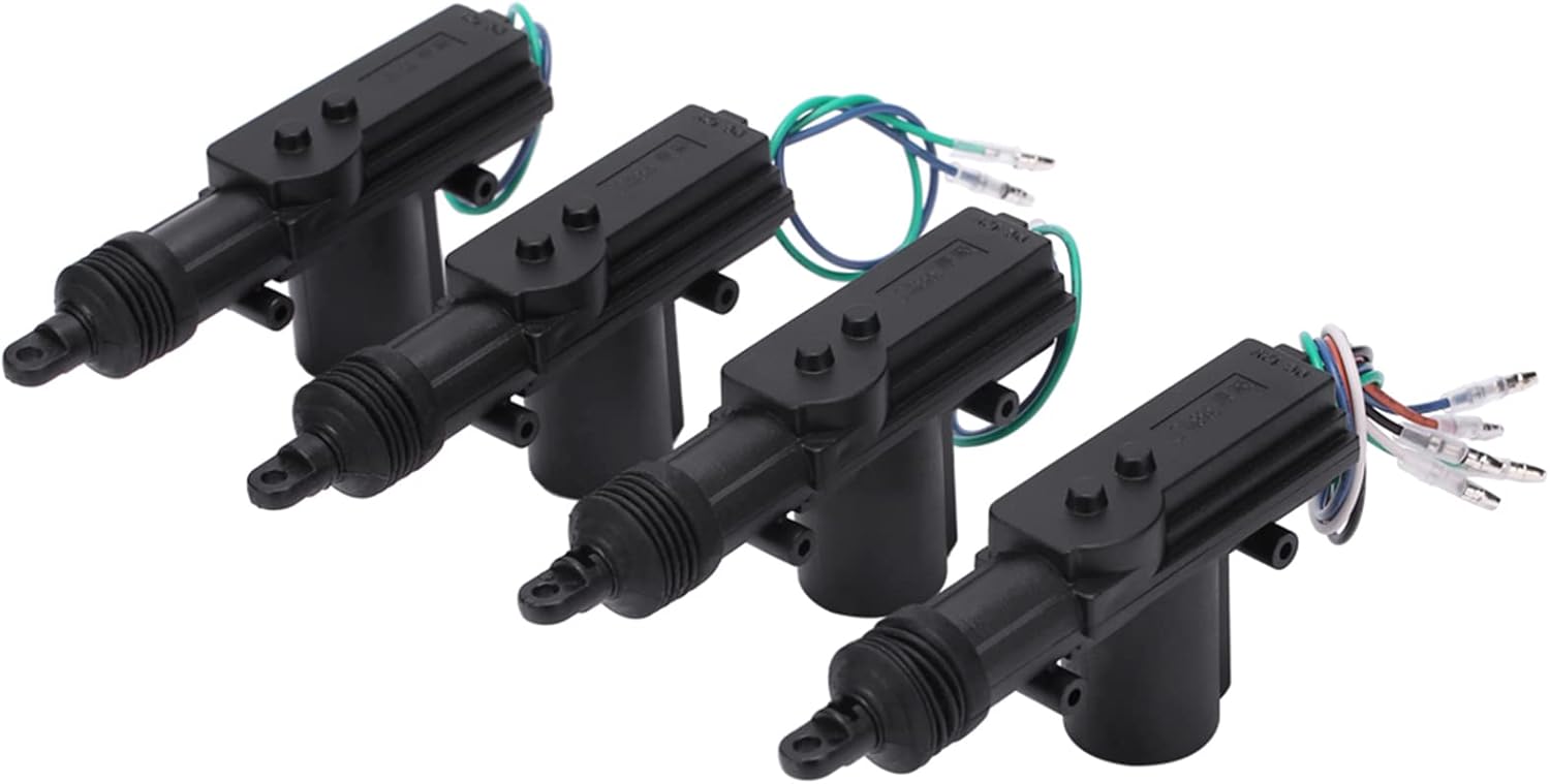 aqxreight Universal Vehicle Security Door Lock Kit, Car Remote Control 4 Door Power Central Lock System Auto Locking Security Keyless Entry Kit