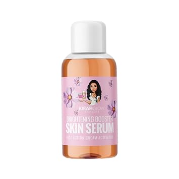 مصل KirahGlow Brightening Booster للوجه - كريم معزز للشد، مرطب، مصل مضاد للشيخوخة مع النياسيناميد وفيتامين E لبشرة متوهجة، تركيبة ناعمة وخفيفة الوزن للحصول على لون بشرة غير متساوٍ