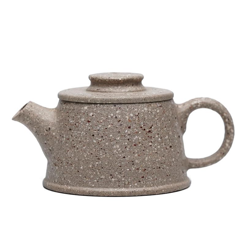Teiere Teiera in Argilla Viola da 80 ml Teiera Fatta a Mano Minerale Grezzo Sabbia Grossa Giada Bianca Segmento Fango Bollitore Colino Zisha Teaset Teiera