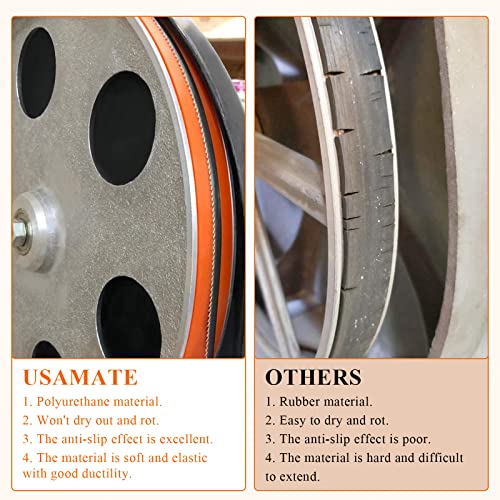 Urethane Band Saw Tires 6 Inch X 3/8" Inch X .095 - No Adhesive Needed - For 3-Wheel 10" Craftsman Band Saw, Compatible Models 133.244510, 113.244512 & 113.244513 (3-Pack) #TOP5