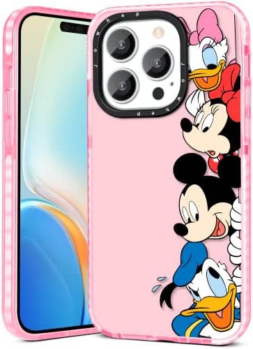Jowhep Dishini Family for iPhone 14 Pro Max 6.7" Case Cute Cartoon Character Girly for Girls Kids Boys Phone Cases Cover Fun Design Kawaii Soft TPU Protective Case for iPhone 14 Pro Max 6.7 Inches