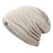 REDESS Slouchy Long Oversized Beanie Hat for Women and Men, Variy Styles and Colors Fleece Lined Winter Warm Knit Cap (Beige)