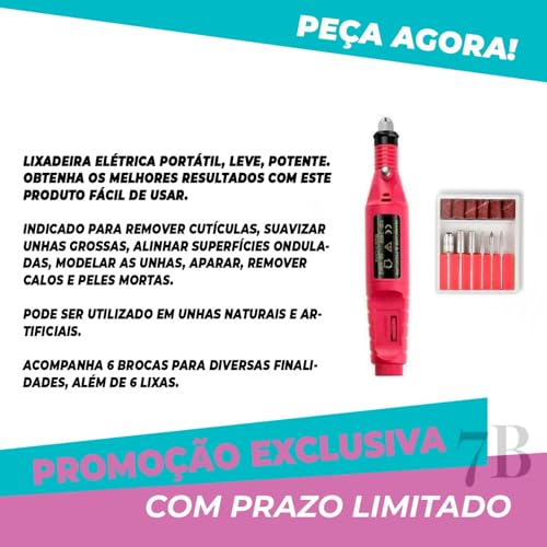 Lixadeira Unha Lixa Elétrica Profissional Bloco Motor Bivolt