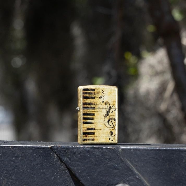 Encendedor Zippo Grabado Personalizado Diseño Treble miniatura 3