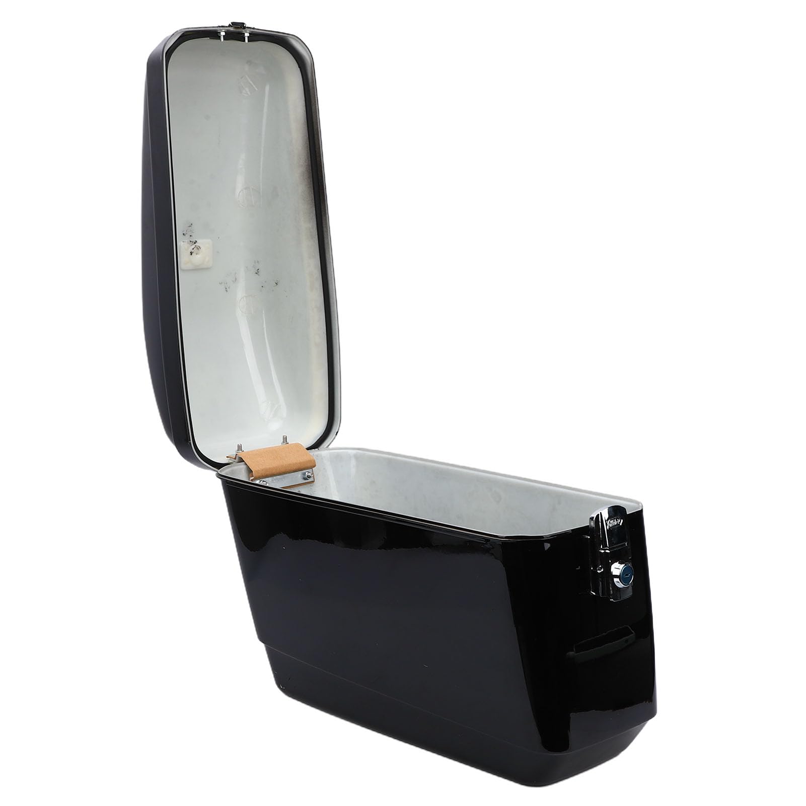 Cocoarm Sacoches Rigides Résistantes aux Intempéries pour Moto, capacité de 45l, Coffre pour, Adaptées aux Pilotes Cruiser, ABS Noir | Rangement latéral en ABS robuste, finition noir brillant, fixation universelle pour cruiser, bagagerie moto verrouillabl