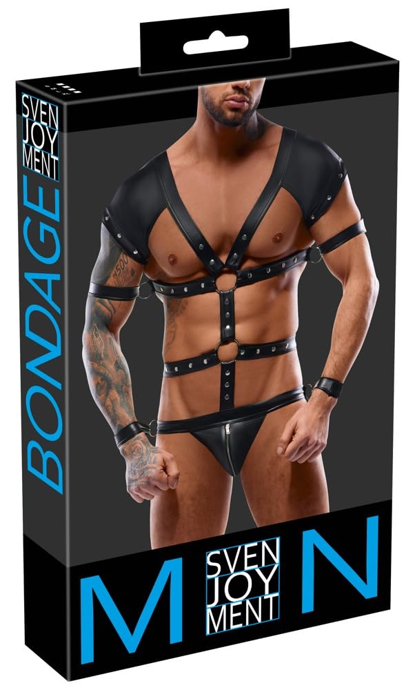 Svenjoyment Bondage Corps Accessoires érotiques en cuir, latex ou vernis Noir M