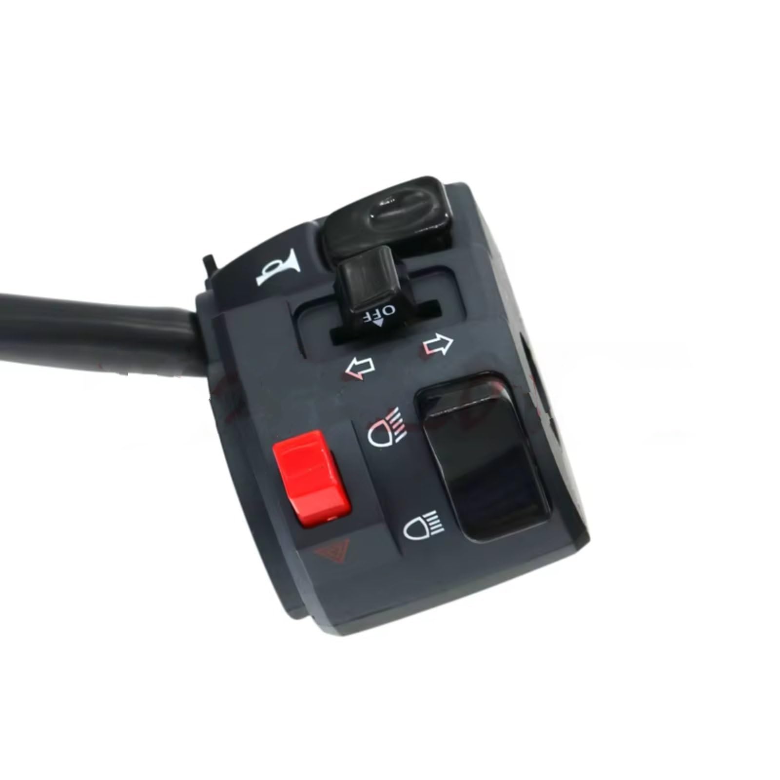 Interruttore Manubrio Da Moto Per Motociclette Per Avviamento Elettrico Della Luce Fendinebbia Elettrico Del Clacson Da 22mm Per Motocicletta Manubrio Kill Interruttore(Left)