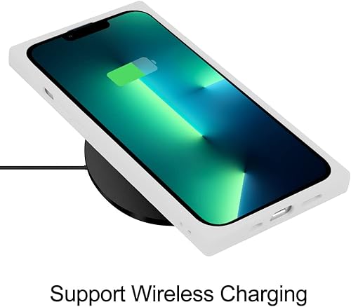 Miniatura 6 de LSL Funda cuadrada de poliuretano termoplástico suave para iPhone 13 Pro Max, anticaídas, antiarañazos, absorción de golpes, funda delgada