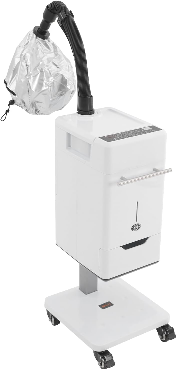 Professional Nano Hair Steamer Anion Hair Color Processor Beauty Salon Vertical Nano Hair Steamer Machine for Hair Care Hair Repair 110V 500W (US Stock)