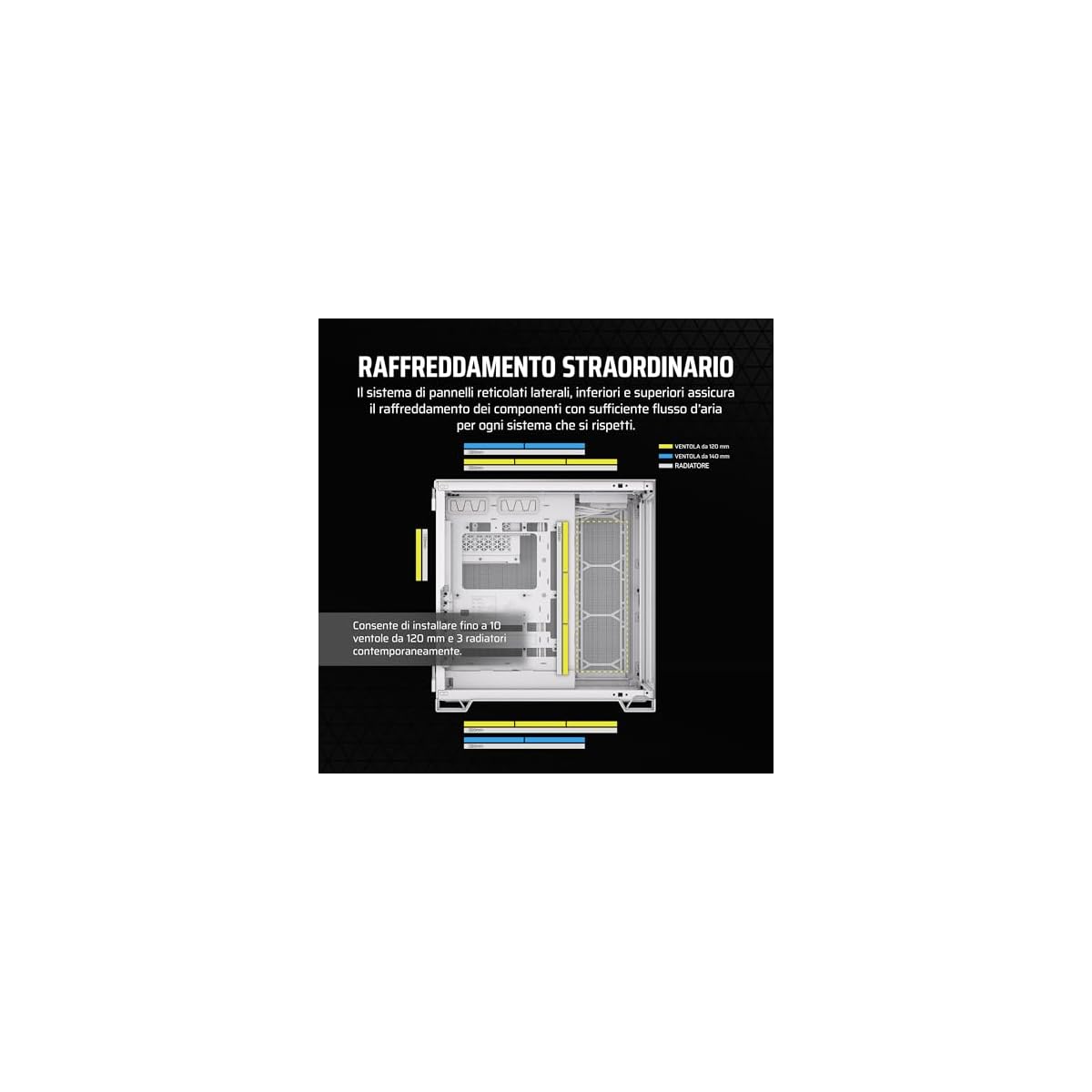 CORSAIR-6500X-Mid-Tower-ATX-Case-per-PC-a-Doppia-Camera-Vetro-Temperato-Panoramico-Compatibile-con-Scheda-Madre-a-Connessione-Inversa-Nessuna-Ventola-Inclusa-BiancoAlluminio-Grigio-Satinato