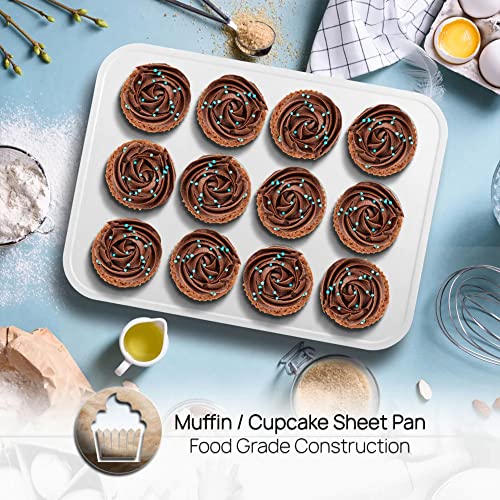 NutriChef-6-Piece-Baking-Pan-Set-Carbon-Steel-Bakeware-with-Premium-Ceramic-Nonstick-Coating-Includes-12-Cup-Muffin-Pan-Cake-Loaf-Pan-Wide-Bake-Pan-Cookie-Sheet-Turquoise NutriChef 6 Piece Baking Pan Set Carbon Steel Bakeware with Premium Ceramic Nonstick Coating Includes 12 Cup Muffin Pan Cake Loaf Pan Wide Bake Pan Cookie Sheet Turquoise