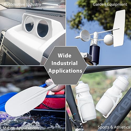 Image of ASA Filament 1.75mm, UV /Heat Resistant /Weather Resistant ASA 3D Printer Filament, Perfect for Printing Outdoor Functional Parts, White Filament 1kg(2.2lbs) Spool