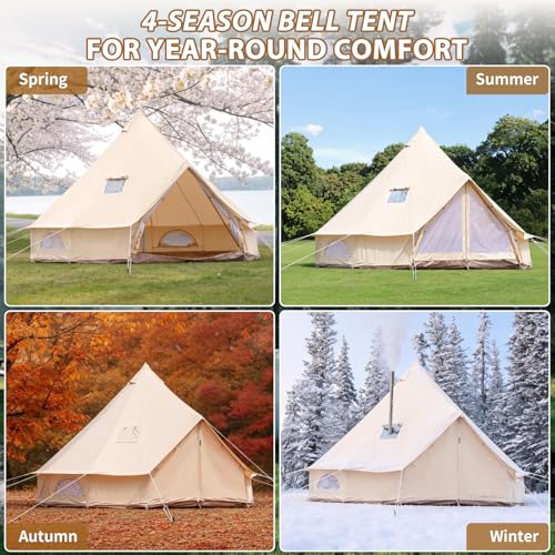 Canvas Bell Tent with Stove Jack