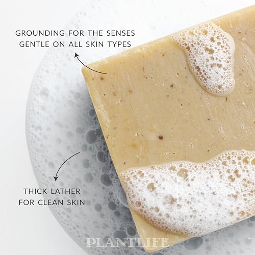 Plantlife Frankincense & Myrrh Handcrafted Vegan Bar Soap, 4 oz
