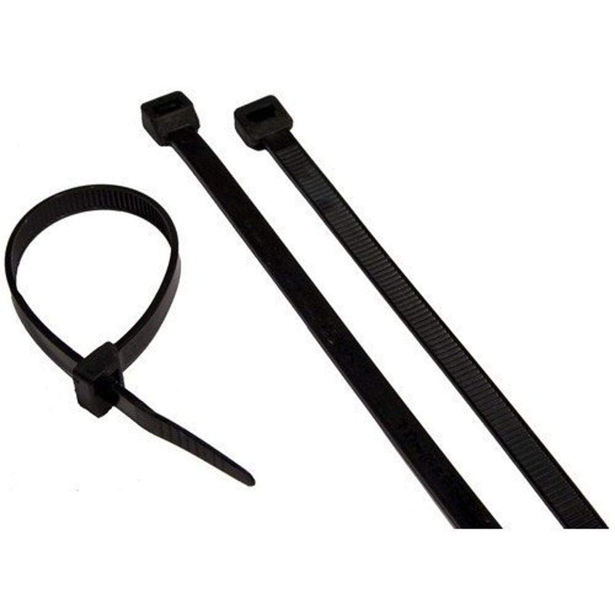 Morris 20220 Ultraviolet Nylon Cable Tie with 18-Pound Tensile Strength, 6-1/2-Inch Length, Black, 100-Pack
