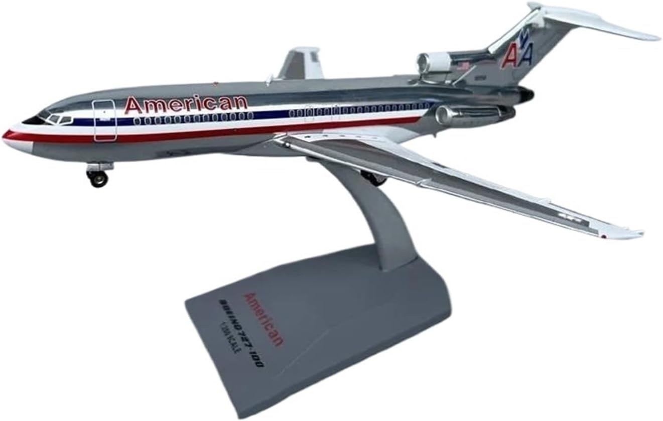 1/200 for B727 727-100 N1994 Metal Silver Aircraft Model Adult Fans Collectible Souvenir Gift Scale Metal Airplane