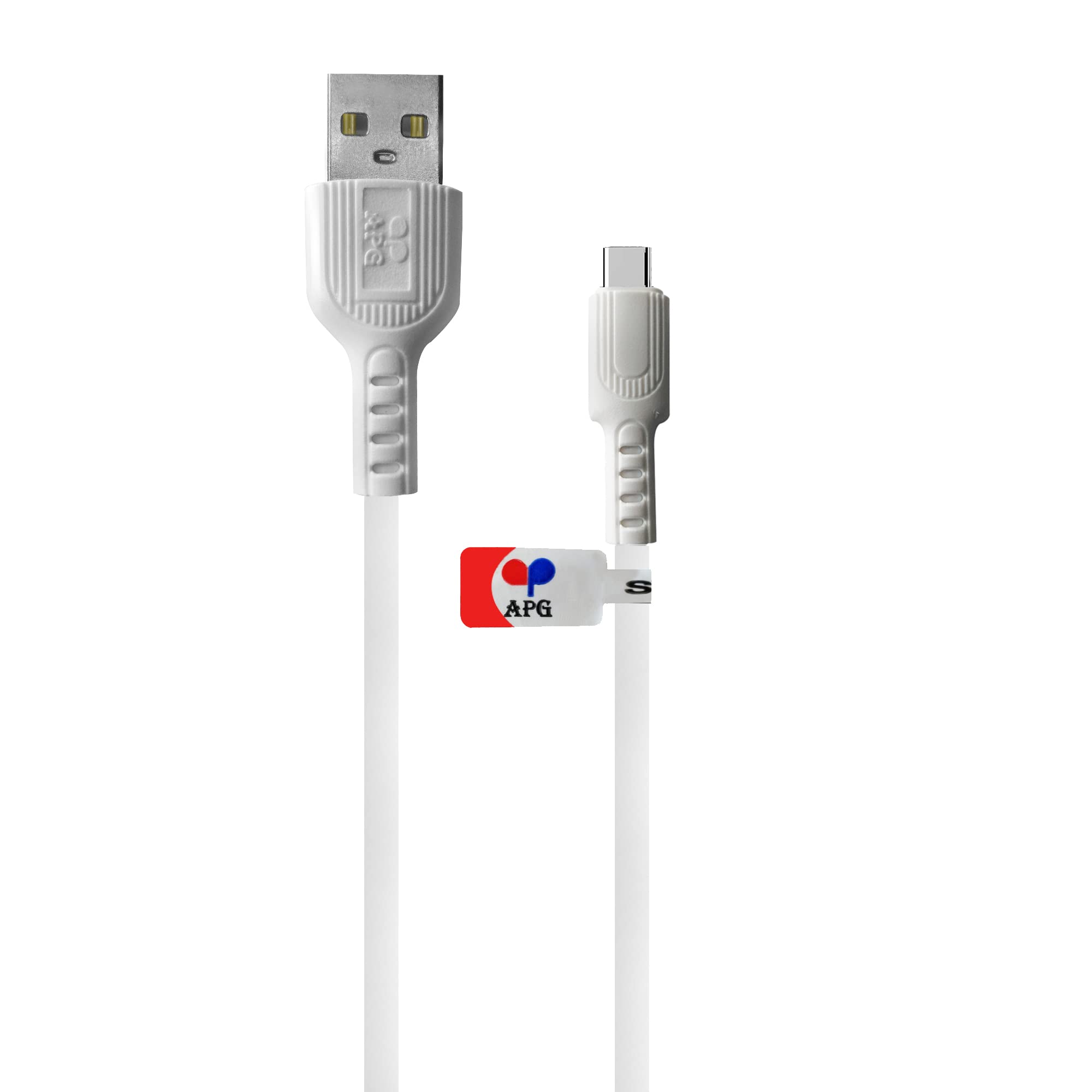 APG SILVER TYPE -C WHITE 1 MTR LENGTH 3.1 AMP SPEED PBC 3 MONTH